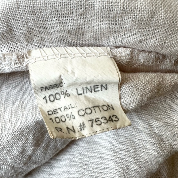 Bellambra Made In Italy Linen Short Sleeve Top 1X - Picture 5 of 6